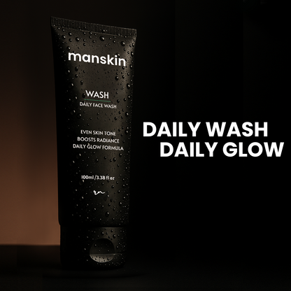 Manskin - Daily Face Wash ( Discover Glowing, Brighter Skin )