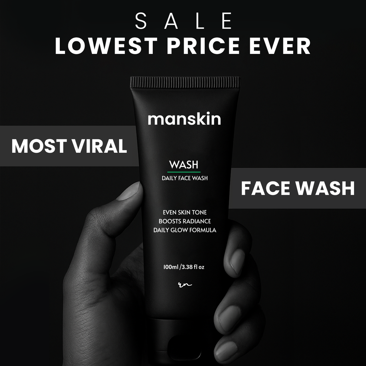 Manskin - Daily Face Wash ( Discover Glowing, Brighter Skin )