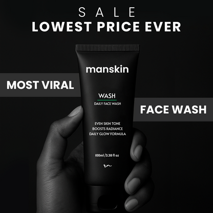 Manskin - Daily Face Wash ( Discover Glowing, Brighter Skin )